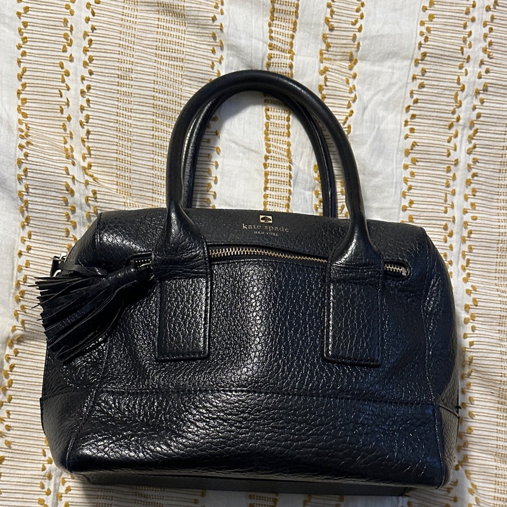 Kate Spade Textured Black Satchel